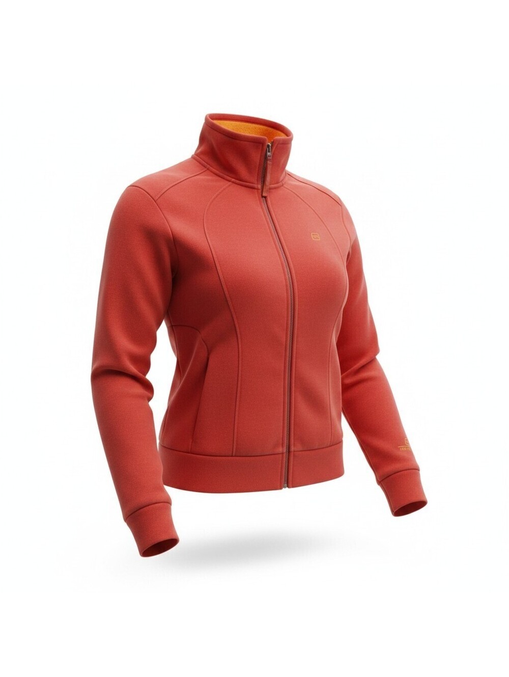 Free Country Women’s Red Fleece Lined Full Zip Jacket Zip Pockets